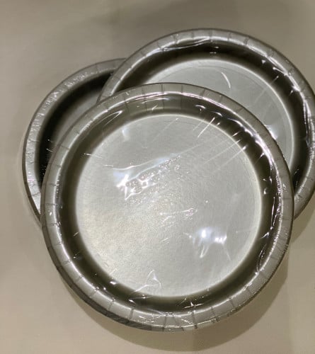 طبق حفلات فضي عدد 20 اطباق