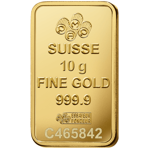 سبيكة ذهب وردة بامب عيار 24 بوزن 10 غرام