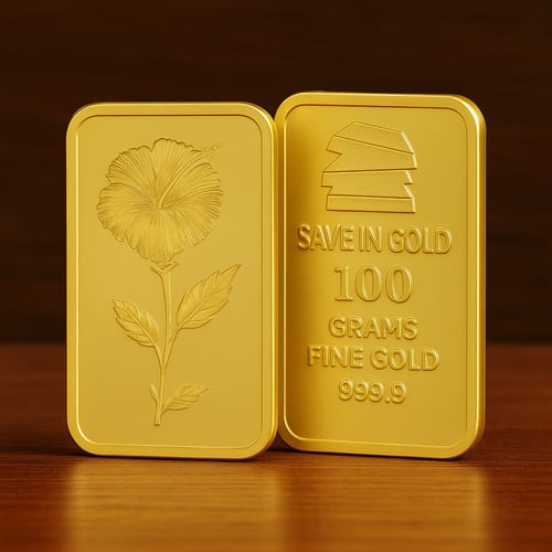 سبيكة ذهب Save in Gold عيار 24 بوزن 100 غرام