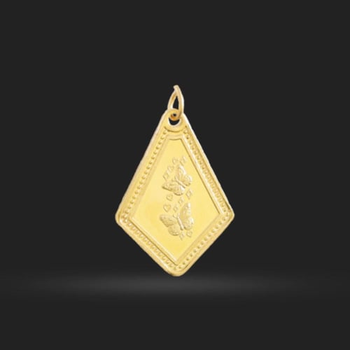 سبيكة بتعليقة ذهب عيار 24 بوزن 5 غرام على شكل معين...