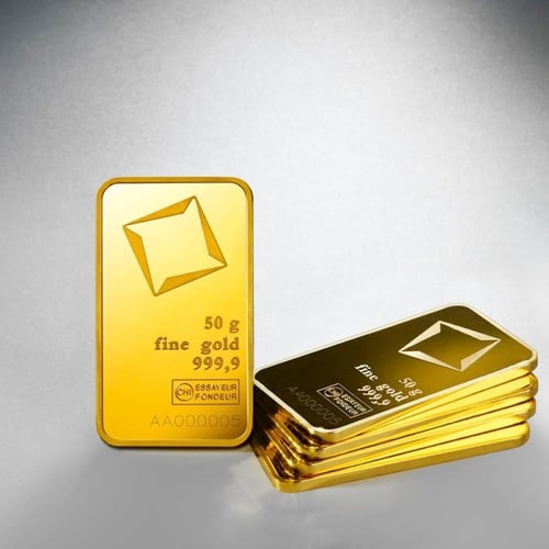 سبيكة ذهب فالكامبي عيار 24 بوزن 50 غرام