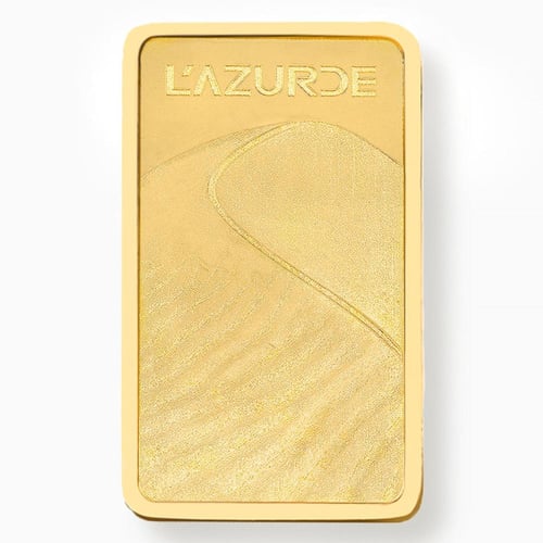 سبيكة ذهب لازوردي عيار 24 بوزن 1 غرام