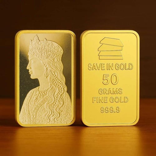 سبيكة ذهب Save in Gold عيار 24 بوزن 50 غرام