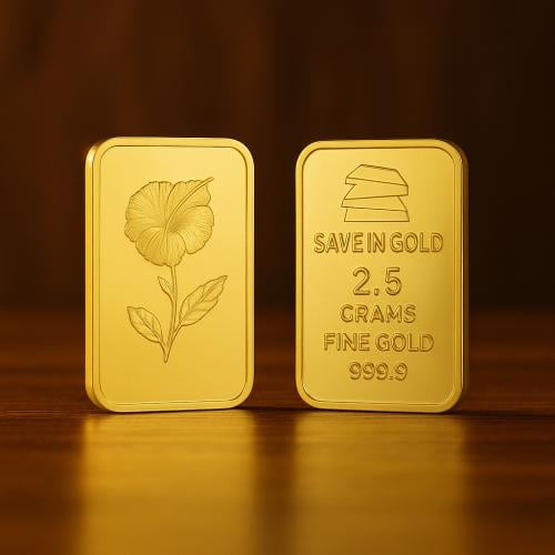 سبيكة ذهب Save in Gold عيار 24 بوزن 2.5 غرام