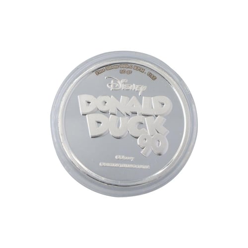 جنيه فضة بطوطة عيار 999 بي تي سي بوزن 50 غرام