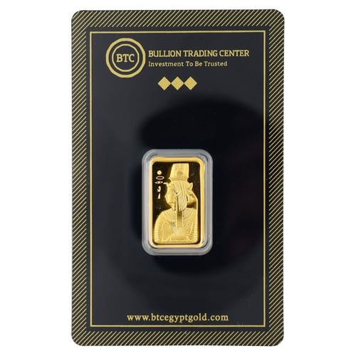 سبيكة ذهب بي تي سي عيار 24 بوزن 5 غرام