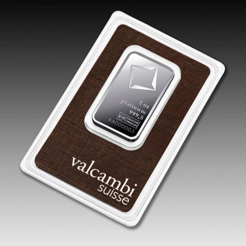 سبيكة بلاتين فالكامبي عيار 999.5 بوزن 31.1 غرام