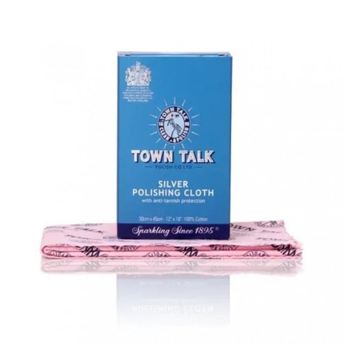 قطعة قماش Town Talk لتلميع الفضة مقاس 30×45 سم