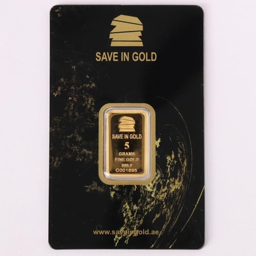 سبيكة ذهب Save in Gold عيار 24 بوزن 5 غرام
