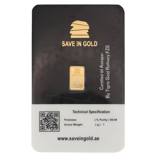 سبيكة ذهب ميكي ماوس Save in Gold عيار 24 بوزن 1 غر...
