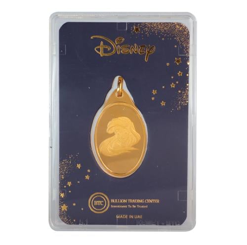 سبيكة بتعليقة حورية البحر ديزني بي تي سي ذهب عيار...