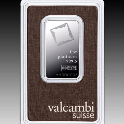سبيكة بلاتين فالكامبي عيار 999.5 بوزن 31.1 غرام