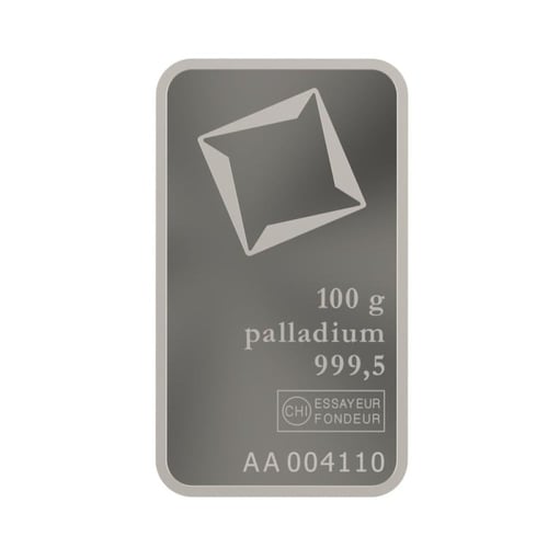 سبيكة بلاديوم فالكامبي عيار 999.5 بوزن 100 غرام