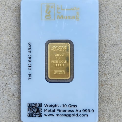 سبيكة ذهب عيار 24 وردة مصاغ بوزن 10 غرام