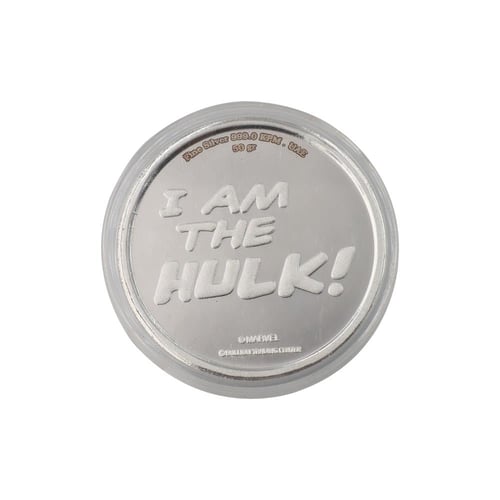 جنيه فضة هولك الرجل الأخضر عيار 999 بي تي سي بوزن...