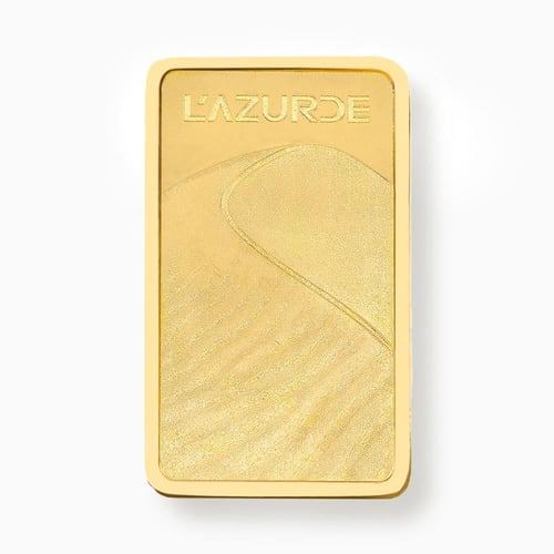 سبيكة ذهب لازوردي عيار 24 بوزن 20 غرام