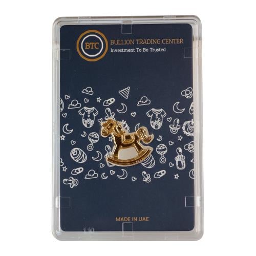حصان ذهب بي تي سي عيار 24 بوزن 2.5 غرام