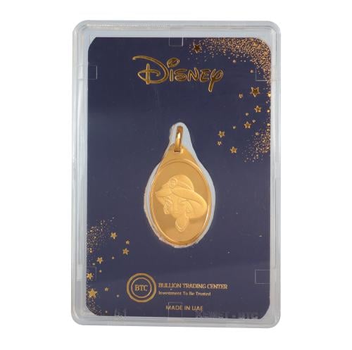 سبيكة بتعليقة الأميرة ياسمين ديزني بي تي سي ذهب عي...