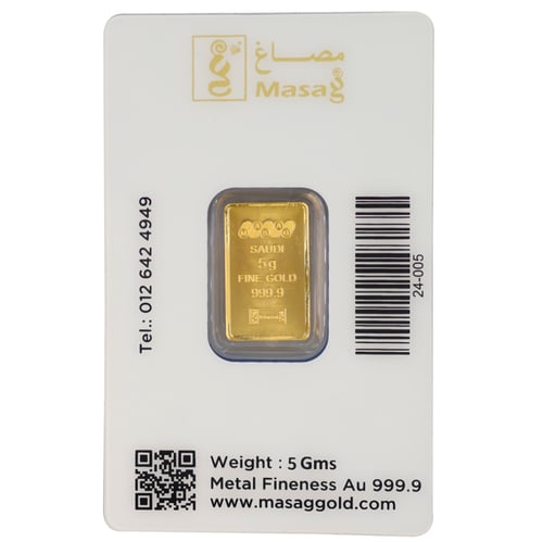 سبيكة ذهب عيار 24 وردة مصاغ بوزن 5 غرام