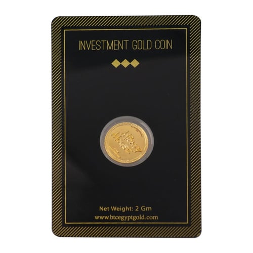 جنيه ذهب ميكي ماوس عيار 24 بي تي سي بوزن 4 غرام