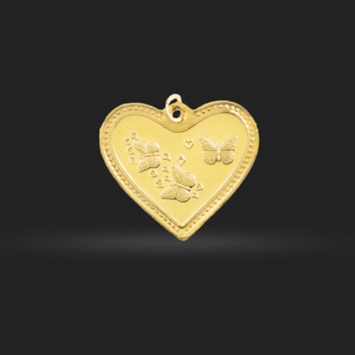 سبيكة بتعليقة ذهب عيار 24 بوزن 5 غرام قلب ديوان ال...
