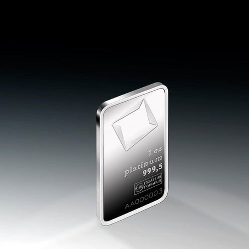 سبيكة بلاتين فالكامبي عيار 999.5 بوزن 31.1 غرام