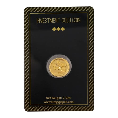 جنيه ذهب بطوطة عيار 24 بي تي سي بوزن 4 غرام