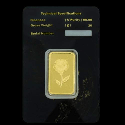 سبيكة ذهب Save in Gold عيار 24 بوزن 20 غرام