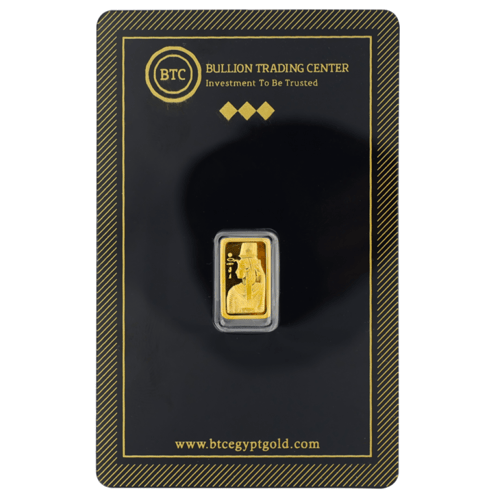 سبيكة ذهب بي تي سي عيار 24 بوزن 1 غرام