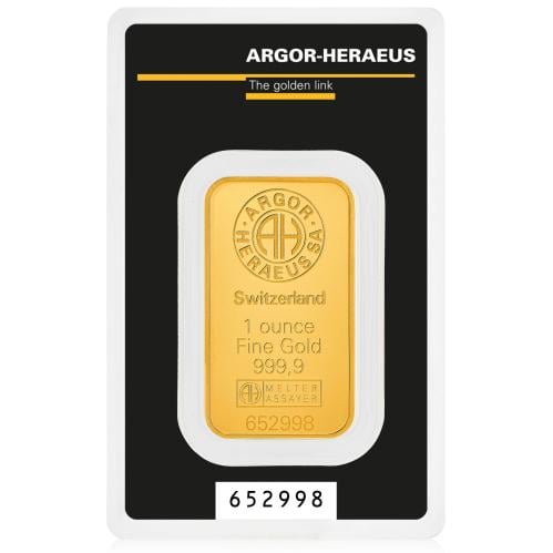 سبيكة ذهب أرغور هيريوس كلاسيك عيار 24 بوزن 31.1 غر...