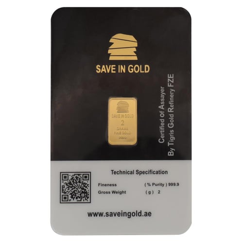 سبيكة ذهب توم وجيري Save in Gold عيار 24 بوزن 2 غر...