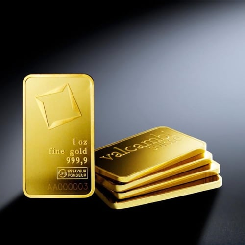 سبيكة ذهب فالكامبي عيار 24 بوزن 31.1 غرام