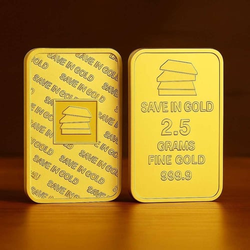 سبيكة ذهب Save in Gold عيار 24 بوزن 2.5 غرام