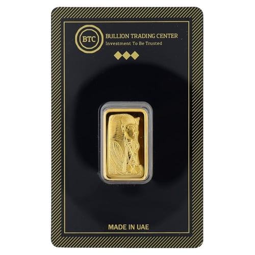 سبيكة ذهب بي تي سي عيار 24 بوزن 10 غرام