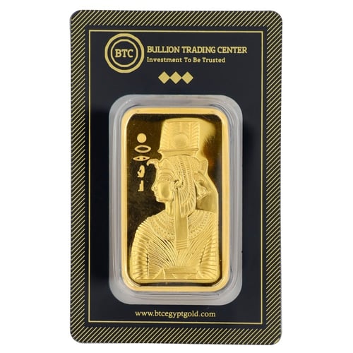 سبيكة ذهب بي تي سي عيار 24 بوزن 50 غرام