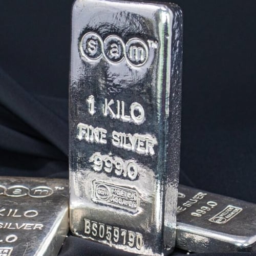 سبيكة فضة إماراتية بنقاء 999 بوزن 1 كيلوغرام