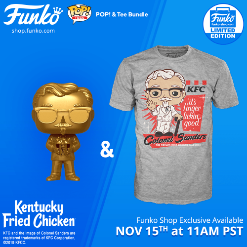 Funko POP & Tee: KFC - Colonel Sanders (Exc)