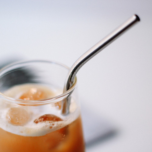 مزاز ستيل منحني للمشروبات الباردة والساخنة