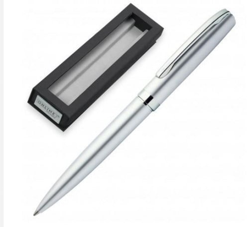 قلم أزرق جاف فضي من ONLINE