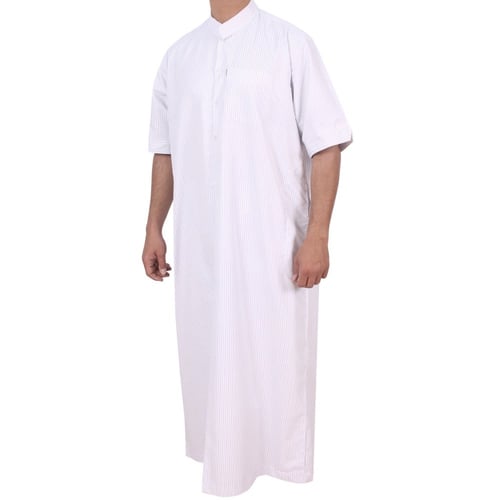 جلابية رجالي نص كم كويتي L