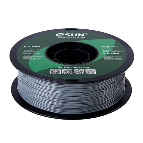 eSUN eTPU-95A (Grey) 3D Filament 1.75Ø, 1kg