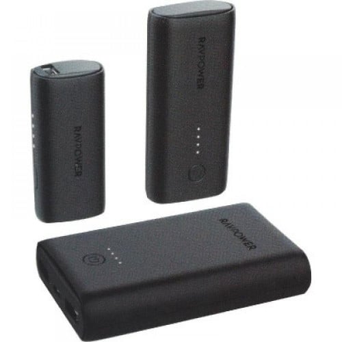 عرض 3 بطاريات متنقلة من راف باور بسعة 3350 و 6700...