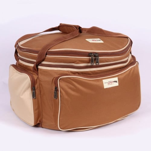 شنطة عزبة كبير دائرية قماش بوليستر رملي