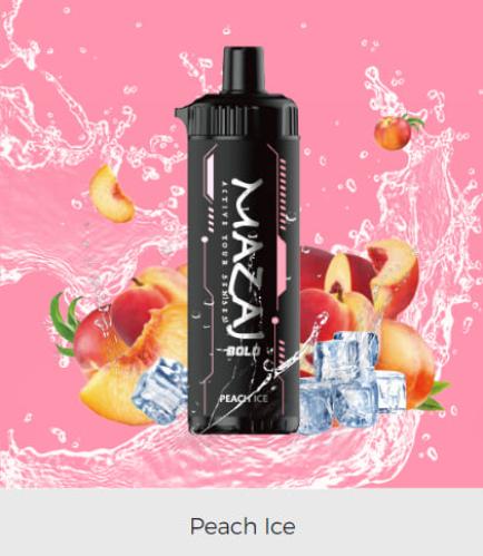 شيشه مزاج بولد خوخ ايس 4000 موش MAZAJ 4000 PUFFS B...