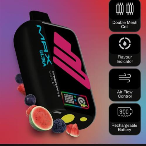 سحبة ناستي ماكس الترا 40000 بطيخ وتوت Nasty Max Ul...