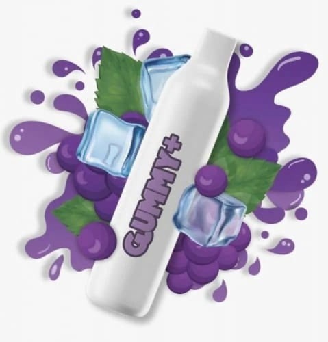 قمي بلس 2200 سحبة عنب ايس GUMMY PLUS 2200 PUFFS GR...