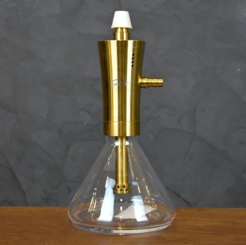 شيشة اوربي HAWAYA ستانلس ستيل ذهبي