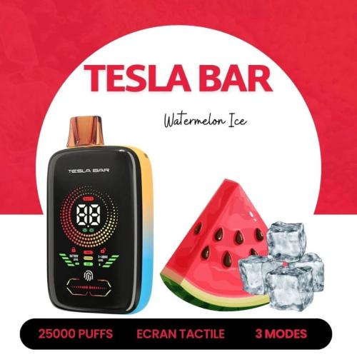 سحبة تسلا بار اكس تي 25000 موش نكهة بطيخ ايس TESLA...