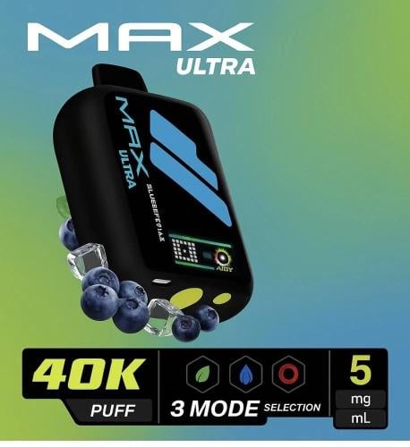 سحبة ناستي ماكس الترا 40000 بلوبيري ايس Nasty Max...