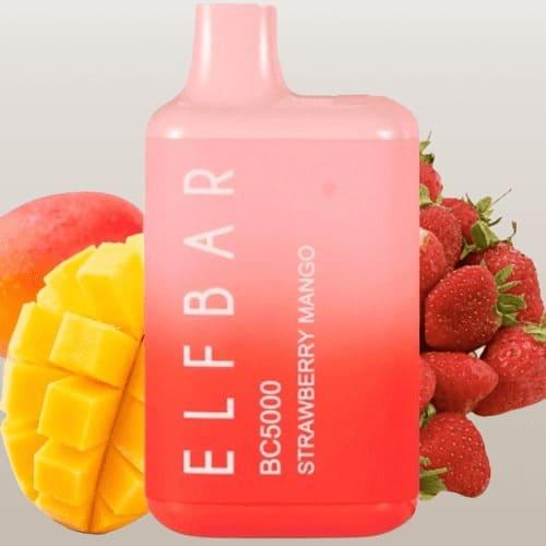 سحبة الف بار 5000 موشة بنكهة مكس الفراولة والمانجو...